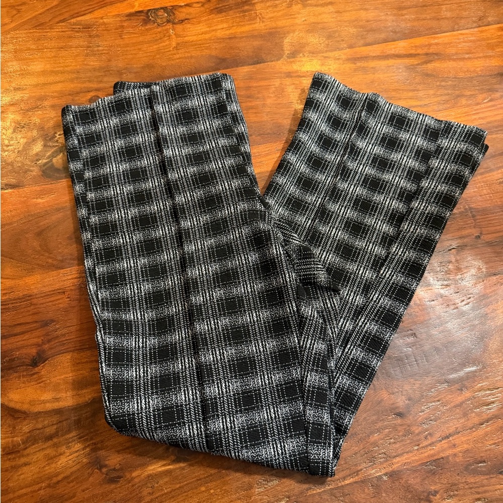 Black and White Plaid Pants